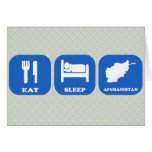 Eat Sleep Afghanistan Greeting Cards