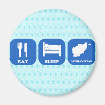 Eat Sleep Afghanistan Fridge Magnet