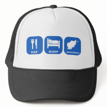 Eat Sleep Afghanistan Mesh Hats