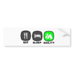 Eat. Sleep. Agility. Green. Bumper Sticker