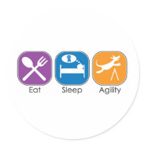 Eat Sleep Agility stickers