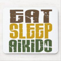 Eat Sleep Aikido 1 Mousepads