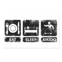 Eat Sleep Aikido Stickers