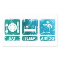 Eat Sleep Aikido Stickers