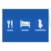 Eat Sleep Albania cards by FlagStore Eat Sleep Albania cards