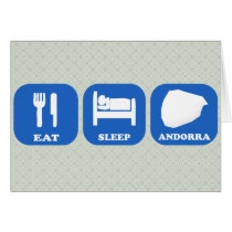Eat Sleep Andorra Greeting Card