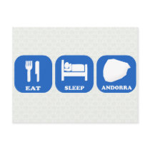 Eat Sleep Andorra Post Cards