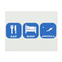 Eat Sleep Anguilla Postcards