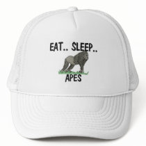 Eat Sleep APES hats by AnimalShirts Eat Sleep APES hats