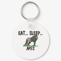 Eat Sleep APES keychains by AnimalShirts Eat Sleep APES keychains