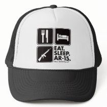 Eat Sleep AR-15 - Black Hats