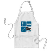Eat Sleep AR-15 - Blue aprons