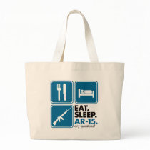 Eat Sleep AR-15 - Blue bags