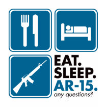 Eat Sleep AR-15 - Blue t-shirts