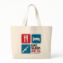 Eat Sleep AR-15 - Red and Blue bags