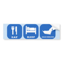 Eat Sleep Arab Emirates Bumper Stickers