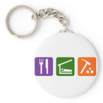 Eat Sleep Archaeology Key Chains