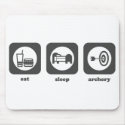 Eat. Sleep. Archery. Mousepad