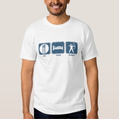 eat, sleep, archery t-shirt