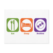 Eat Sleep Archive Post Cards