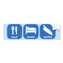Eat Sleep Aruba Bumper Sticker