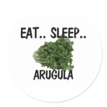 Eat Sleep ARUGULA stickers by foodshirts Eat Sleep ARUGULA stickers