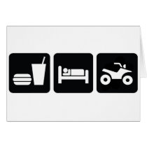 Eat Sleep ATV Greeting Card