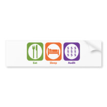 Eat Sleep Audit Bumper Sticker