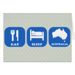 Eat Sleep Australia Card
