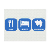 Eat Sleep Azerbaijan Postcard