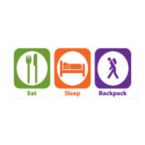 Eat Sleep Backpack posters