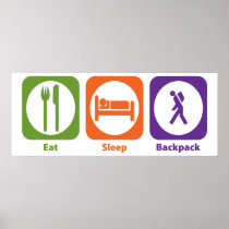Eat Sleep Backpack Print