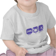 Eat Sleep badminton T-shirt