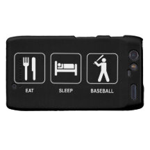 Eat Sleep Baseball Droid RAZR Covers
