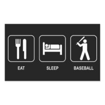 Eat Sleep Baseball Sticker