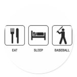 Eat Sleep Baseball Sticker