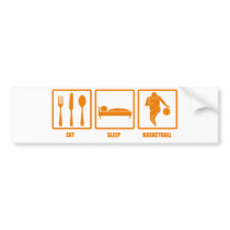 Eat Sleep Basketball bumper stickers