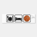 Eat, Sleep, Basketball Bumper Sticker