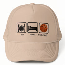 Eat, Sleep, Basketball Trucker Hats