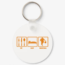 Eat Sleep Basketball keychains