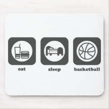 Eat. Sleep. Basketball. Mousepad