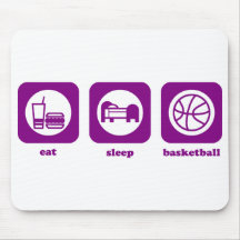 Eat. Sleep. Basketball. Mousepad