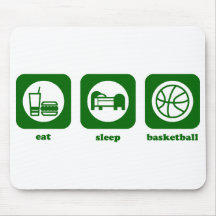 Eat. Sleep. Basketball. Mousepad
