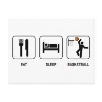 Eat Sleep Basketball Postcard