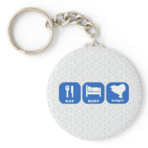 Eat Sleep Basque Key Chain