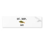 Eat Sleep BASS Bumper Sticker
