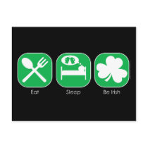 Eat Sleep Be Irish Copy postcards by mariabellimages Eat Sleep Be Irish Copy postcards