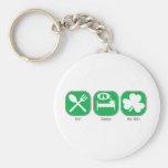 Eat Sleep Be Irish Keychains