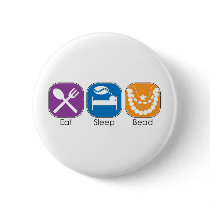Eat Sleep Bead buttons by mariabellimages Eat Sleep Bead buttons