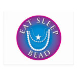 Eat Sleep  Bead Post Cards
